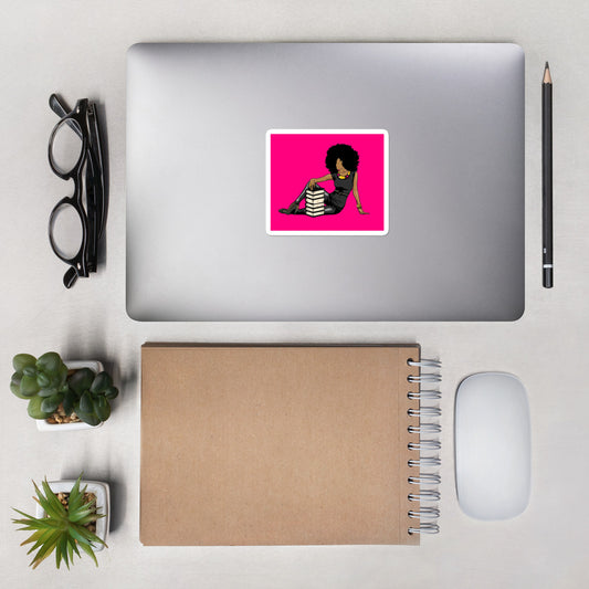 Black Reading Queen (Pink)