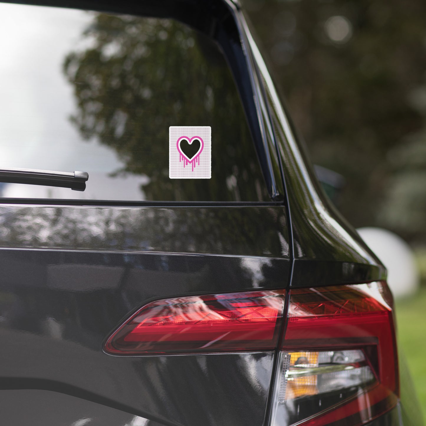 Hacker Love Bubble-free sticker - Hot Pink