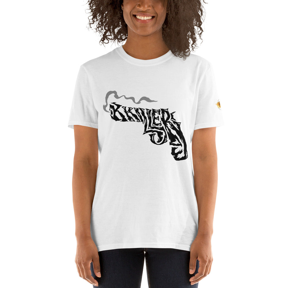 K Killer Gun Smoke (Black) Unisex T-Shirt