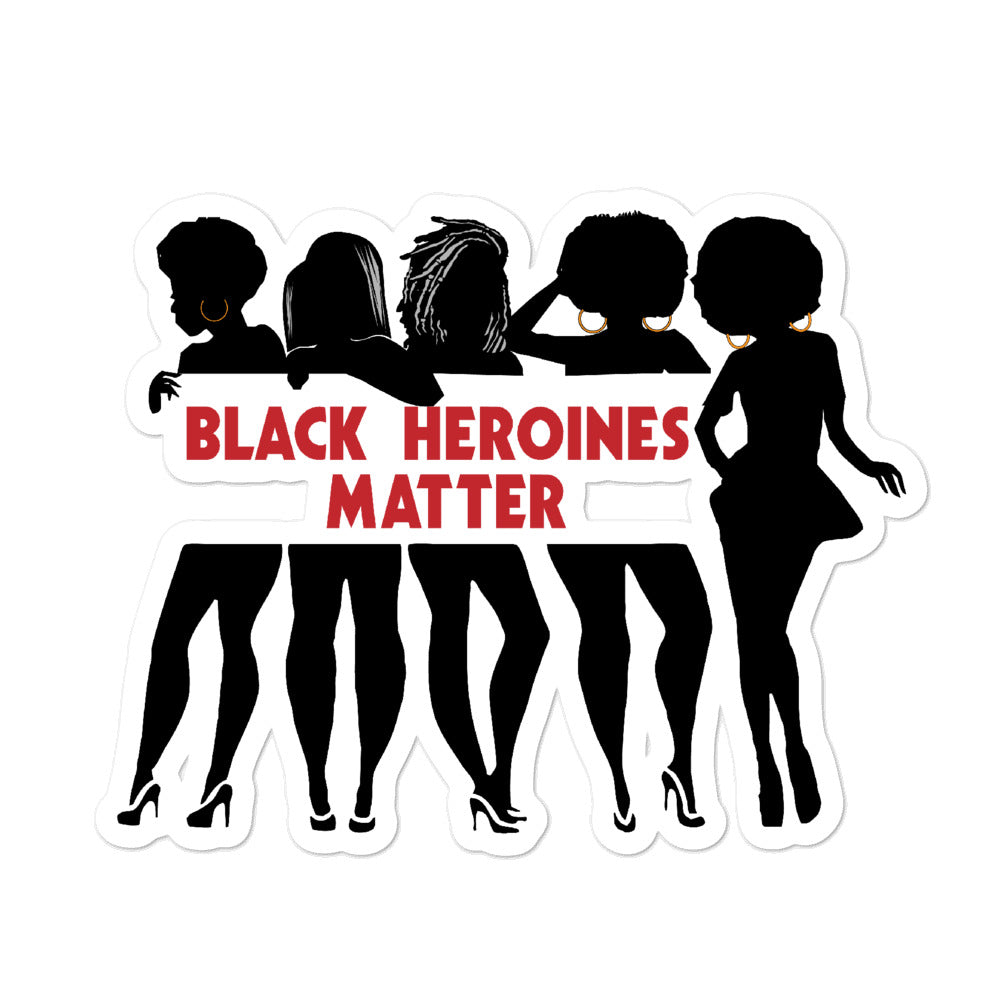 Black Heroine Matters Bubble-free stickers