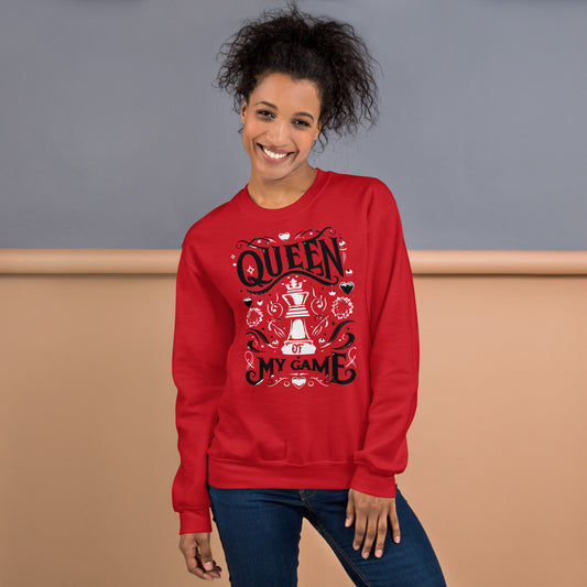 Queen of My Game Unisex Sweatshirt - Red