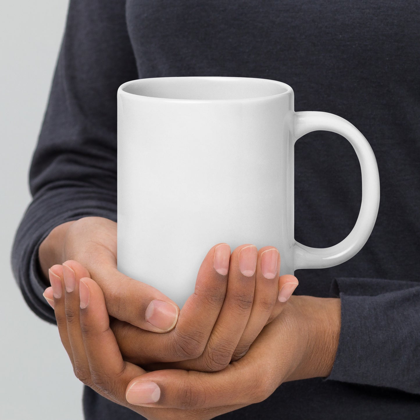 Together Against the World White glossy mug