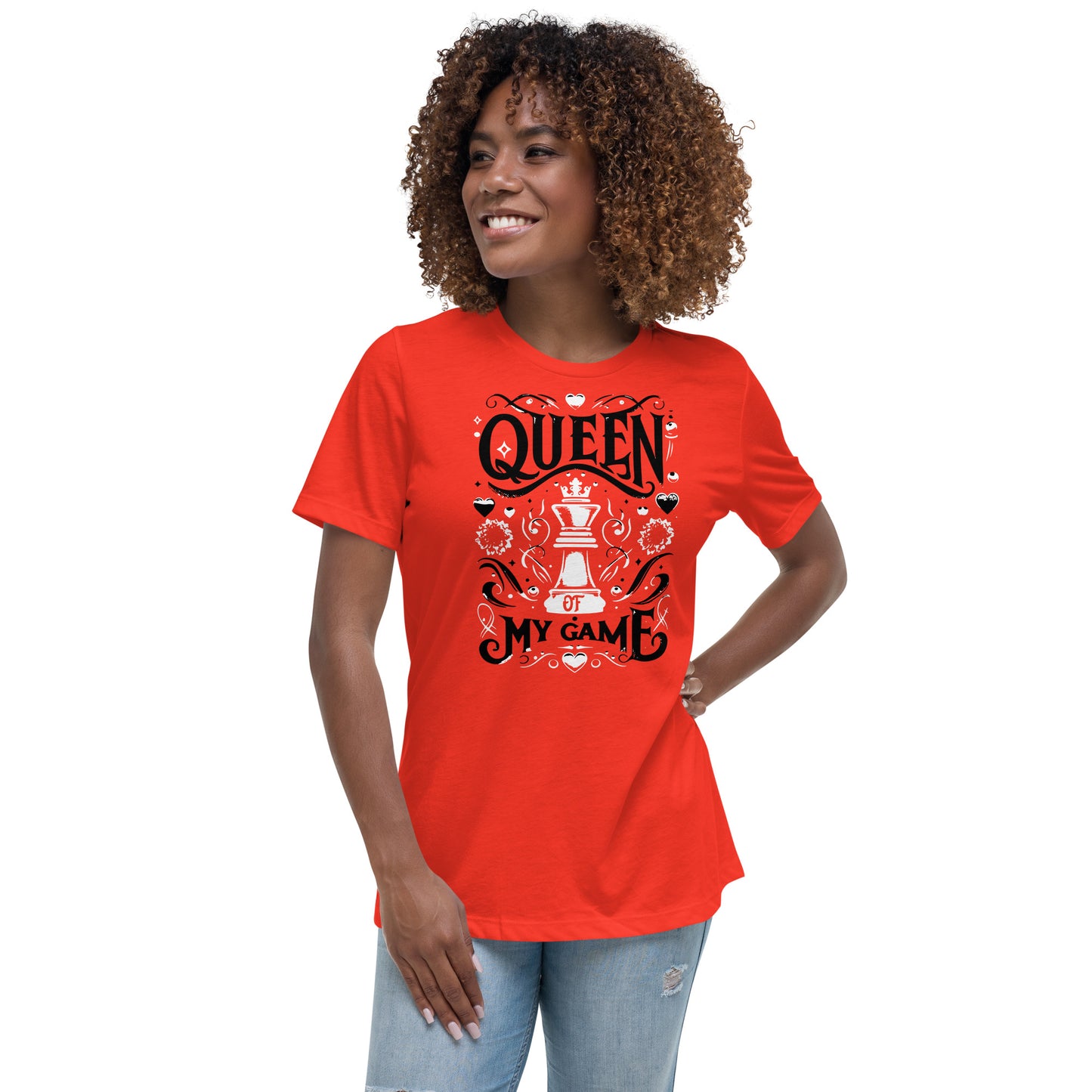 Queen of My Game Women's Relaxed T-Shirt - Red
