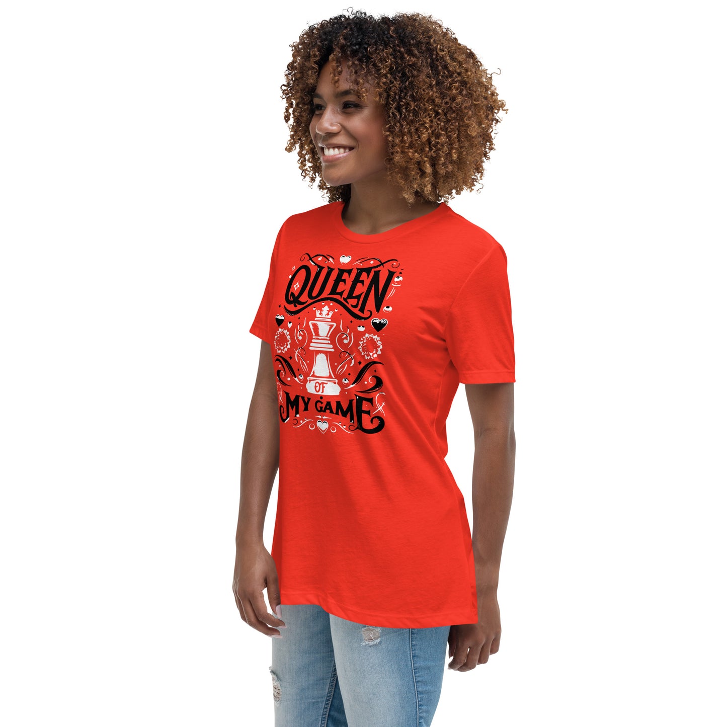 Queen of My Game Women's Relaxed T-Shirt - Red