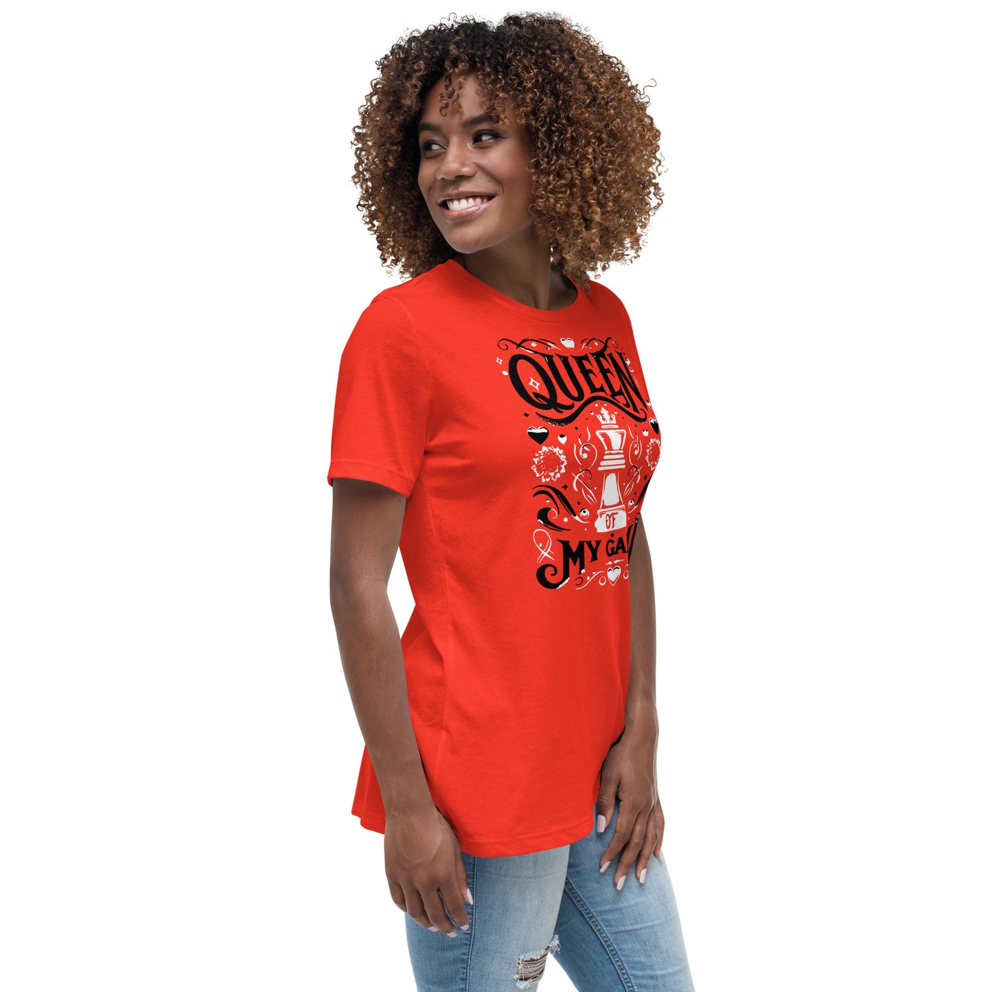 Queen of My Game Women's Relaxed T-Shirt - Red